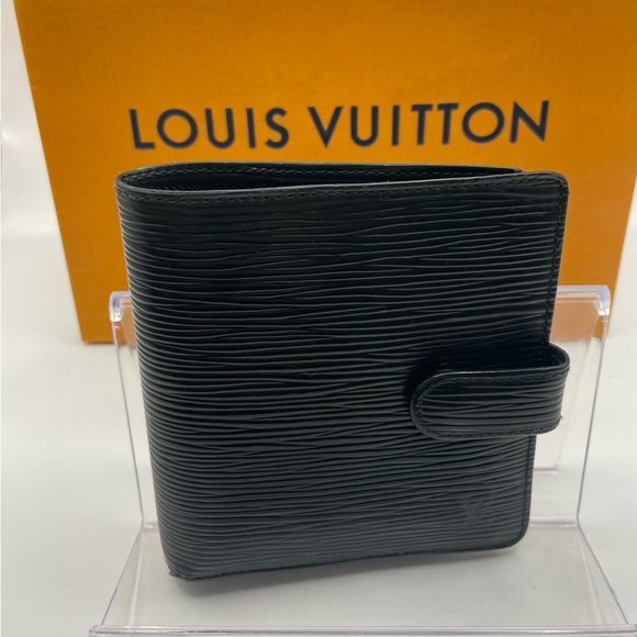 Louis Vuitton Handbags - Louis Vuitton Black Porte-Billets Compact Bifold Wallet